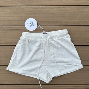 White Princess Polly Sweat Shorts